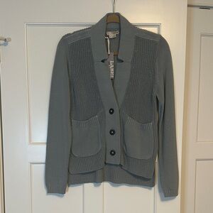 NWT LABEL + thread Green/Gray Women's Sweater. Size S.